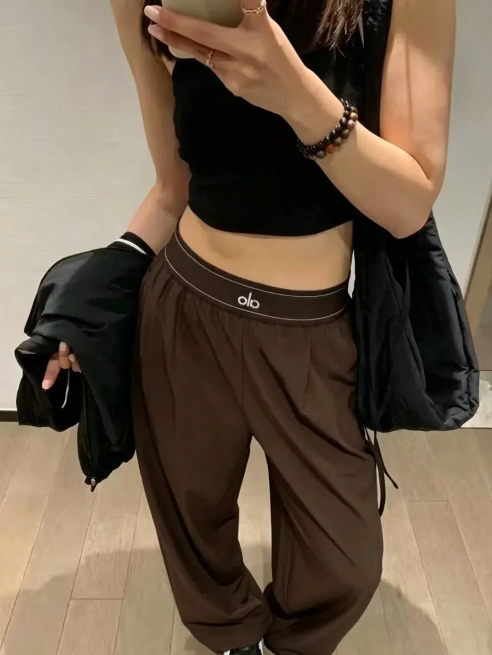 🏈ALO Yoga Suit Up Trouser Coffee Brown (Regular)🎻slim‑tailored